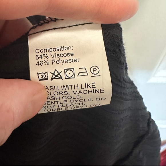 Emery Rose Light Textured Day / Beach Dress Black XXL - Picture 6 of 6